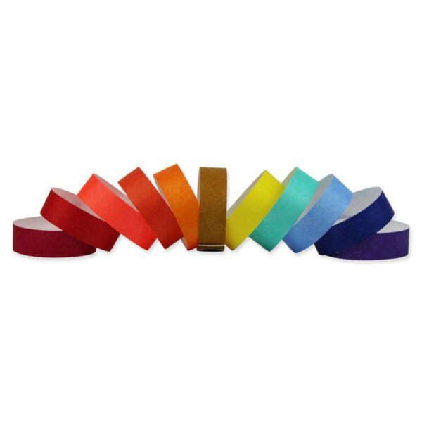 Unprinted Tyvek Paper Wristbands